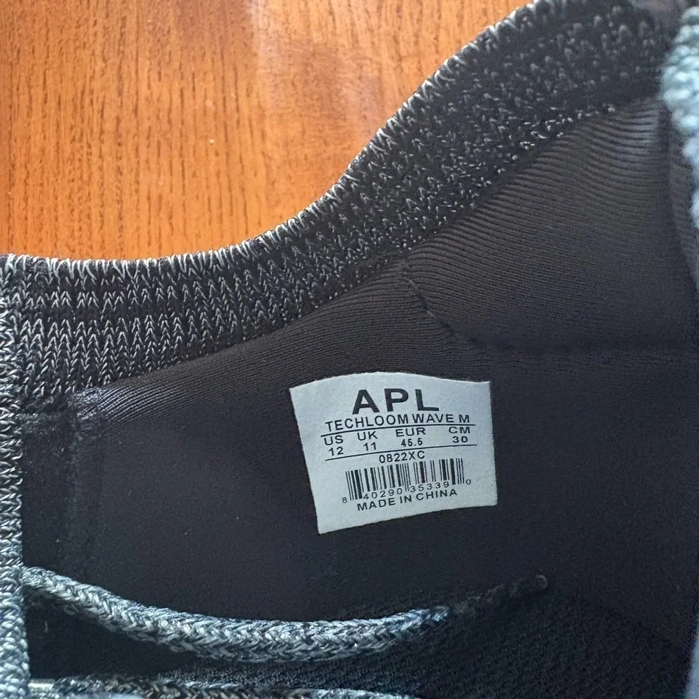 APL Techloom Wave, Metallic Black/White/Melange, Size 12, NWB